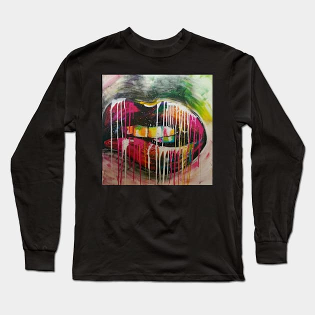 Mouth Long Sleeve T-Shirt by berrypaint